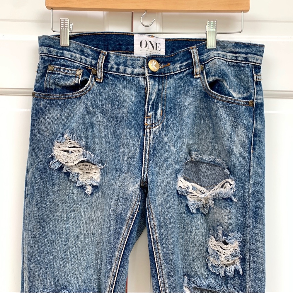 One Teaspoon Awesome Baggies Jeans in Cobain - Picture 7 of 16